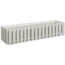 BURI Blumenkasten weiß 75x18,5cm Pflanzkasten Balkonkasten Blumentopf Blumenkübel Weiß