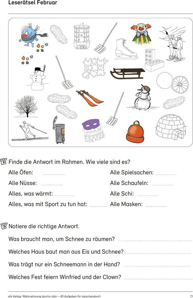 elk Verlag Wahrnehmung durchs Jahr