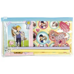 Totum, Grusskarte + Briefpapier, Punktieren Sie das Pony-Briefpapier-Set