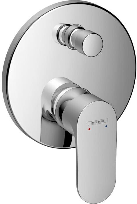 Hansgrohe Rebris S Fertigmontageset 72467000 Unterputz Wannenarmatur, mit integrierter Sicherungskombination, chrom