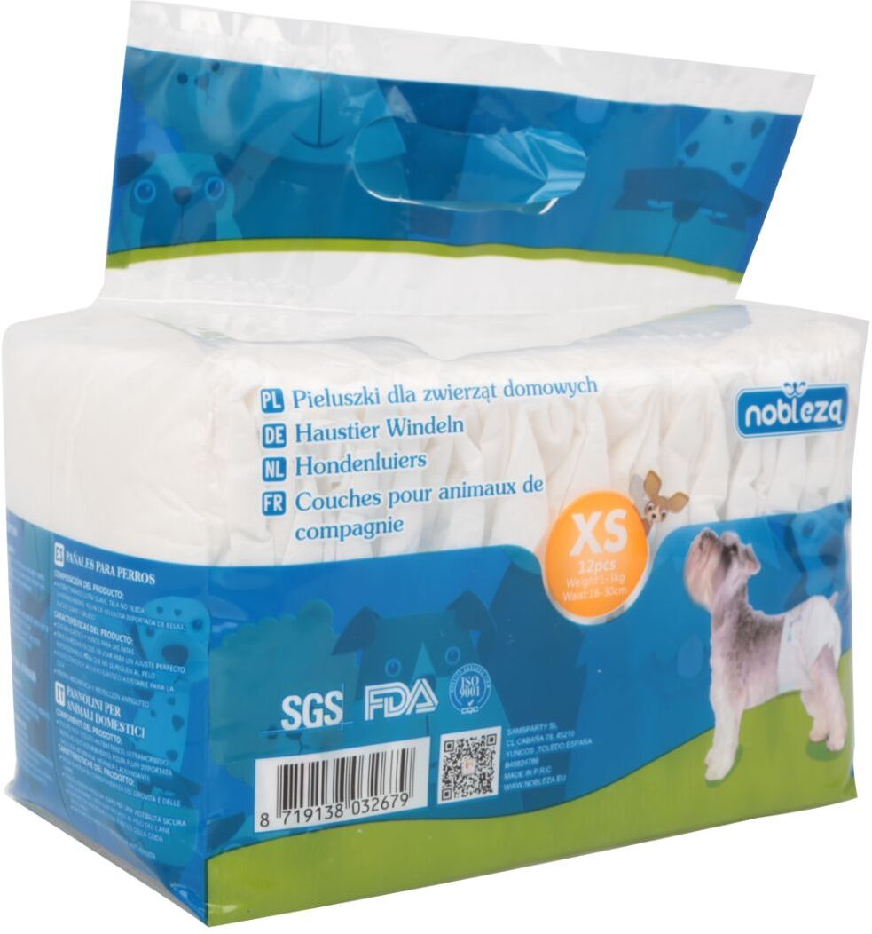Nobleza Pannolini Igienici Usa e Getta Super Assorbenti per Cani XS