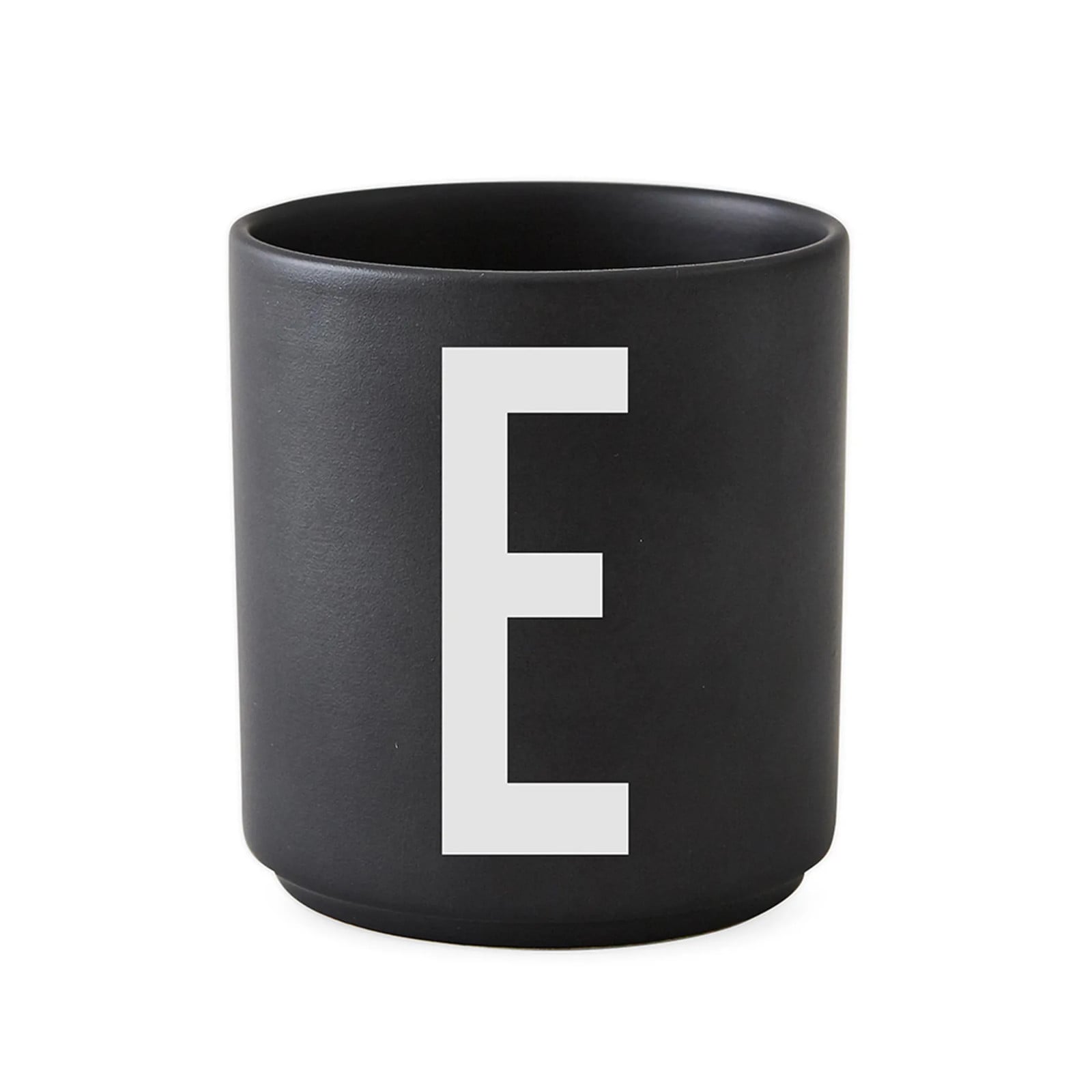 Design Letters keramische beker zwart