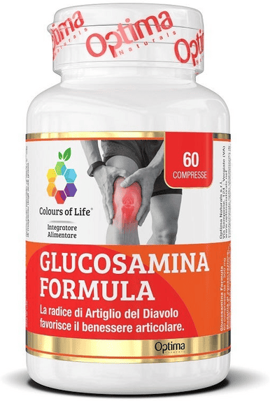Colours of Life Optima Glucosamina Formula Integratore Per Articolazioni 60 Compresse