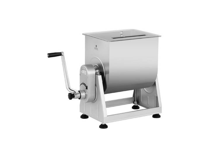 Royal Catering Fleischwolf Fleischmischer 28 L Kurbel manuell Fleischmenger Edelstahl Marinator D