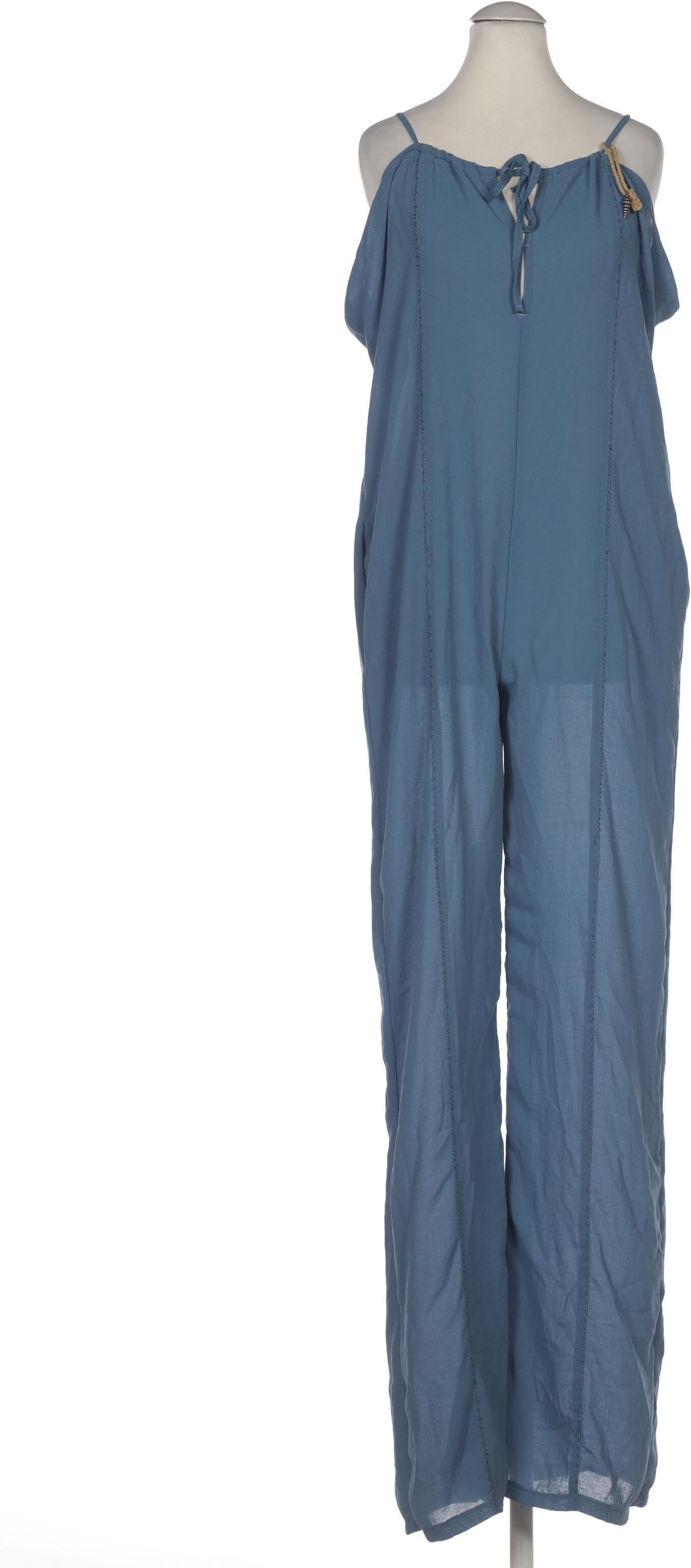 HTC Hollywood Trading Company Damen Overall oder Jumpsuit, Blau, Gr. S, Synthetik - Second Hand