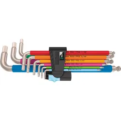 WERA 05022860001 - Winkelschlüsselsatz, zöllig, Edelstahl