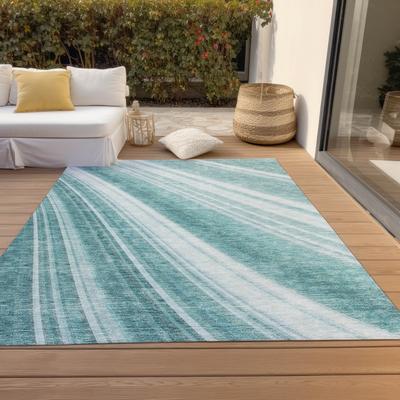 Addison Rugs Machine Washable Indoor/ Outdoor Stripe Wave Chantille Rug