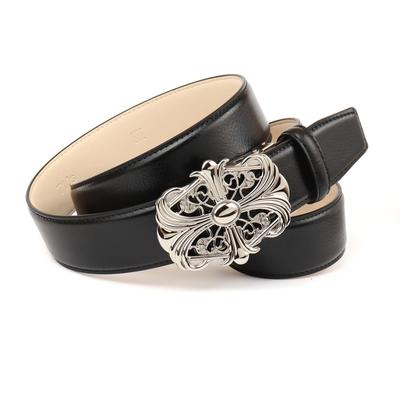Ledergürtel ANTHONI CROWN, Damen, Gr. 105, schwarz, Rindsleder, Gürtel Ledergürtel