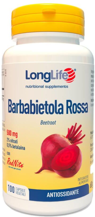 LONGLIFE Srl LongLife Barbabietola Rossa, 100 Capsule