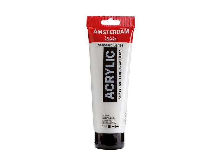 Amsterdam Acrylfarbe Titanweiss 250 ml