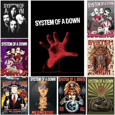 Inspired Finds System Of A Down Canvas Poster Set Heavy Metal Album Wall Art Decor hand Gesture Art Poster 7.87x11.81in Unframed
