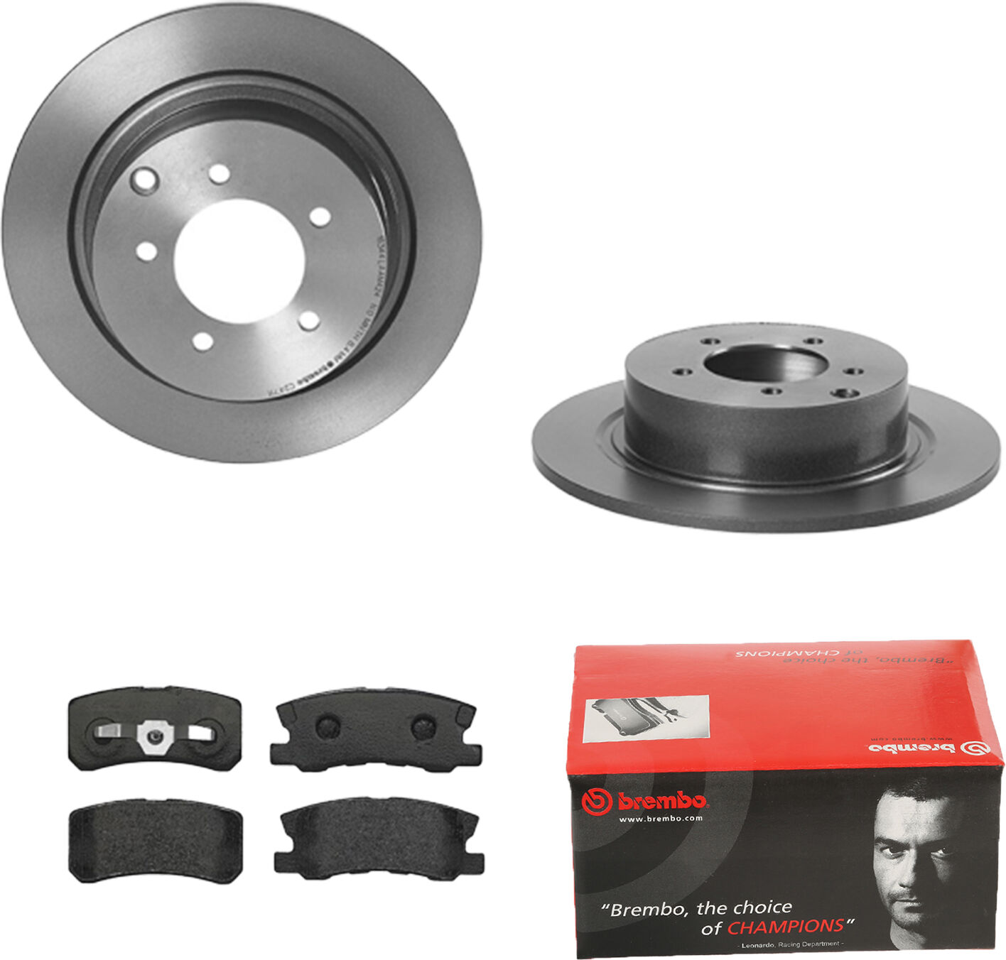 Brembo Bremsensatz, Scheibenbremse Bremsensatz-Hinterachse Coated Disc Line / Standard Ijdtidimp6 Hinterachse Voll 302mm 10mm Für Citroën Peugeot Mits
