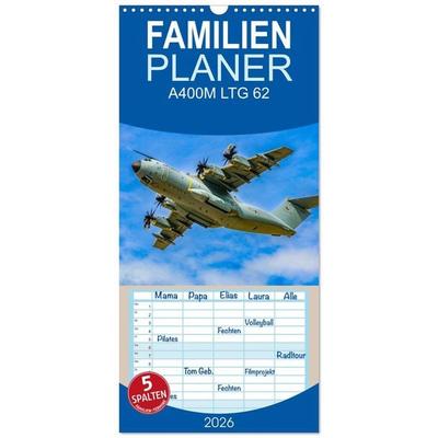 Familienplaner 2026 - A400M LTG 62 mit 5 Spalten (Wandkalender, 21 x 45 cm) CALVENDO