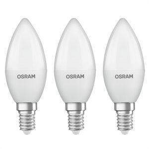OSRAM LED-Lampe Star Classic B, E14, 4,9W ersetzt 40W, warmweiß, 3 Stück