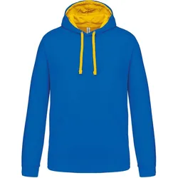 Kariban Unisex Kontrast Kapuzen Sweater Hoodie K446 light royal blue/yellow L
