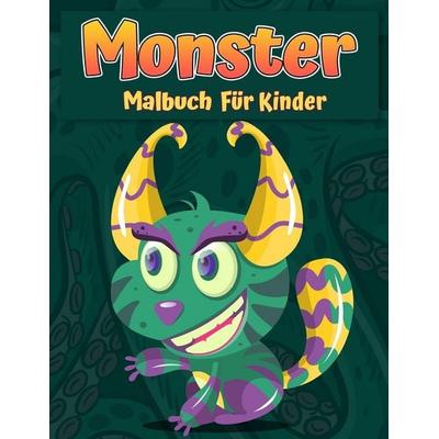 Monster Malbuch für Kinder, Taschenbuch von Orange Press, Orange Small Press