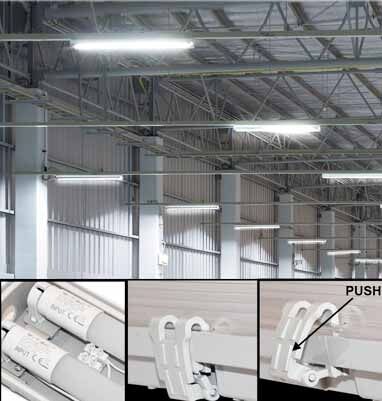V-Tac Vt-12023 Plafoniera Tubi Led 2x18w Bianco Freddo 6400k Tubi Inclusi Ip65 120cm - Sku 6399