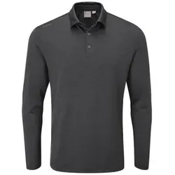 Ping Golf Herren Polo Langarm Angus dunkelgrau