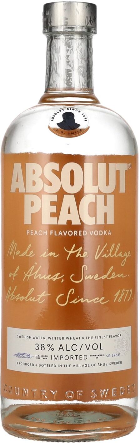 Absolut Vodka Absolut Peach Flavored Vodka 38% Vol. 1l
