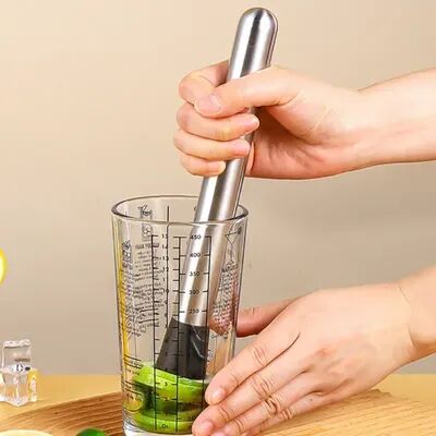 Friendly Fresh Finds Stainless Steel Cocktail Muddler Ice Crusher Hammer Bar Tool Stainless Steel Cocktail Muddler Ice Crusher Hammer Bar Tool