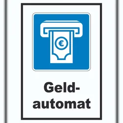 HB-Druck Geldautomat Schild A0 (841x1189mm)