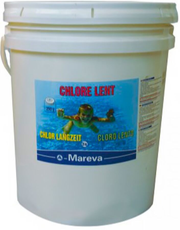 Traitement piscine Mareva REVA-KLOR LONG galets 250g longue durée 10kg