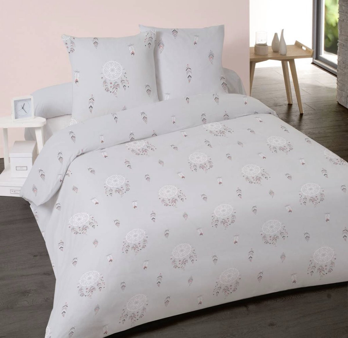 Better Nights Dekbedovertrek Songe Light Grey 200x200 cm