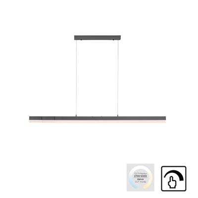 PAUL NEUHAUS LED Deckenleuchte "SINA", grau (anthrazit), 3, 1 Stk., Leuchten, LED, LED Pendelleuchte Pendellampe Esszimmerlampe Pendelleuchte