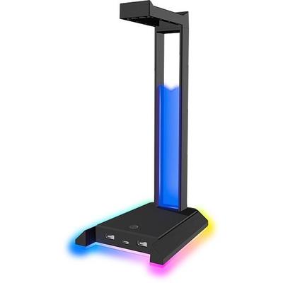 SPEEDLINK EXCELLO NX RGB Headset Stand, USB 2.0 Hub, black