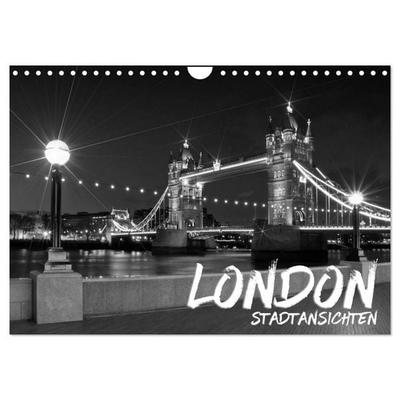 LONDON Stadtansichten (Wandkalender 2027 DIN A4 quer), CALVENDO Monatskalender