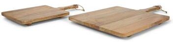 Mercana Khana Quality Serving Board Set Of 2 - 29.3L x 17.3W x 1.8H