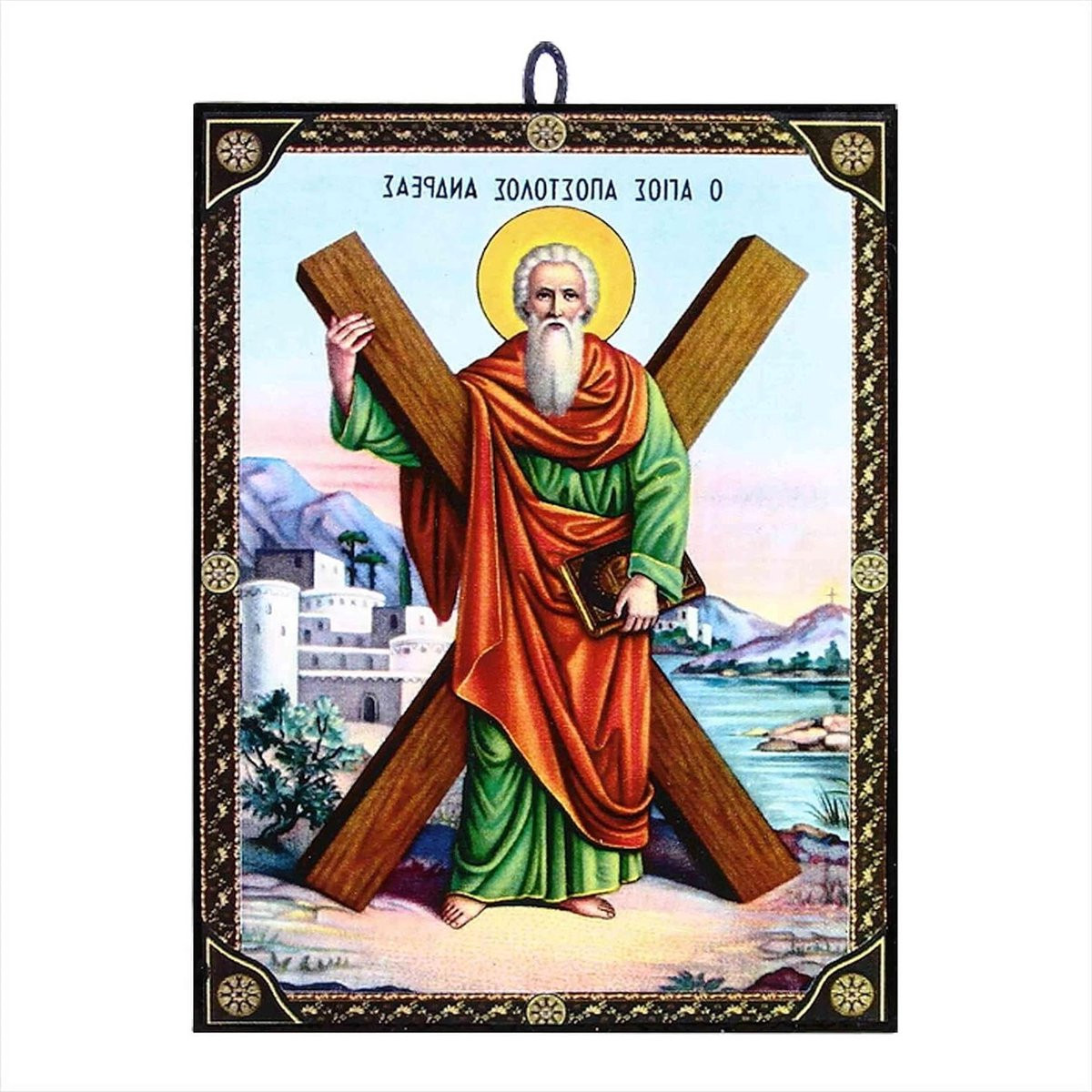 Christelijk Icoon Byzantijnse Stijl Multicolor 96 x 135 cm