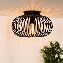 Lucide MANUELA Deckenleuchte Ø39,5 cm 1xE27 Schwarz