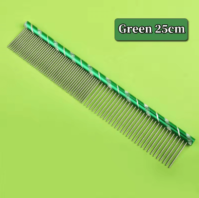 Inspire Picks Stainless Steel Pet Grooming Comb Set For Dogs And Cats green 25cm