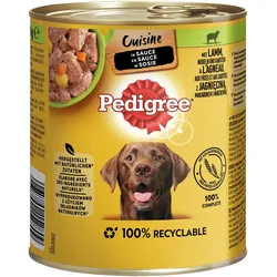 Pedigree in Sauce 800 Gramm Hundenassfutter 12 x 800 Gramm Lamm mit Nudeln & Karotte