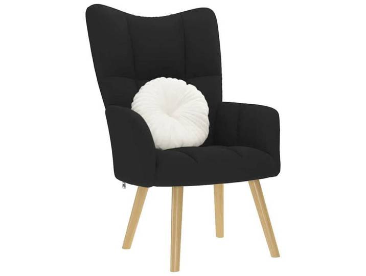SALE 2025 Chaise de relaxation - chaise d'appoint de salon - Noir Tissu - 61 5x69x95 5 cm 8 5 Kg 8086