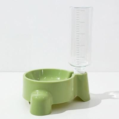 Uplift Essentials Automatic Gravity Fed Single Basin Pet Water Dispenser green