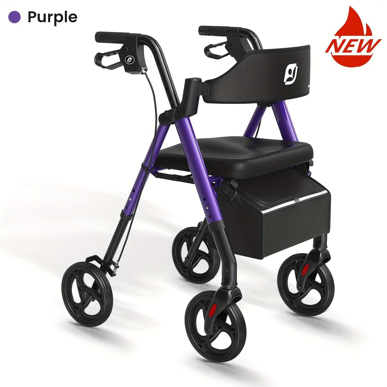 Faltbarer Rollator - Gehhilfe - Laufstock - Rollator für Senioren - Mobilitätsrollator