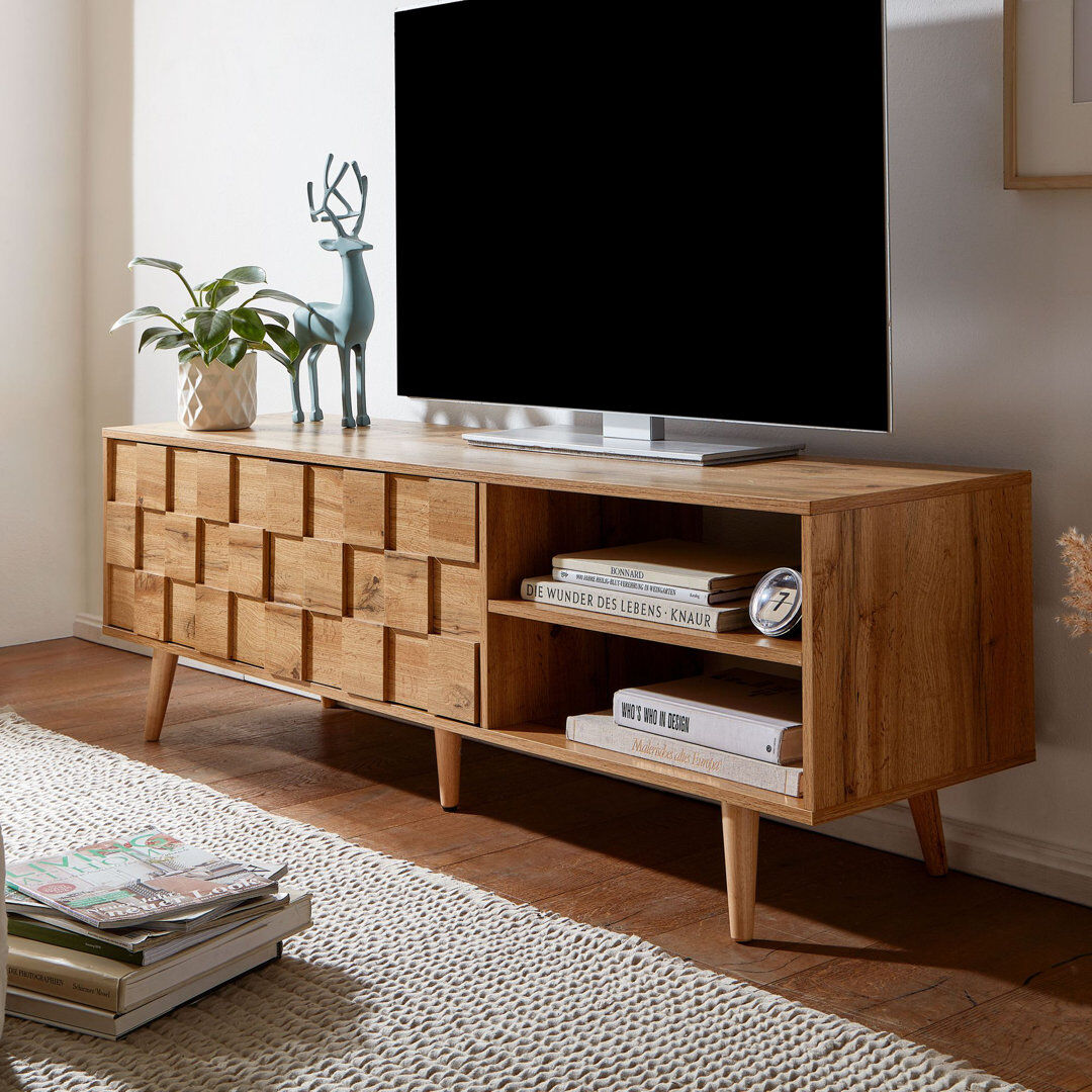George Oliver TV-Lowboard Furr für TVs bis zu 70" Brown 70"