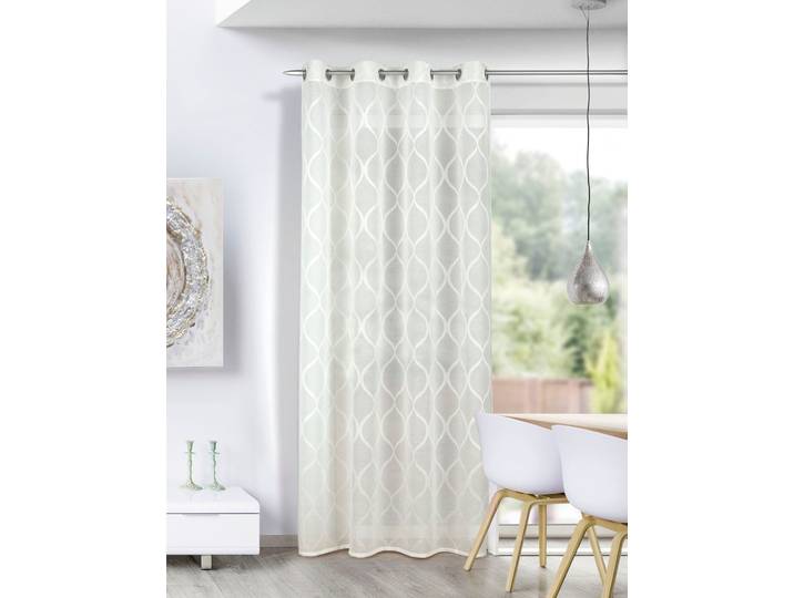 Vorhang HOMING Theodora Gr. 1, weiss (weiß), B:135cm H:245cm, Polyester, Gardinen, Vorhang, Fertigschal
