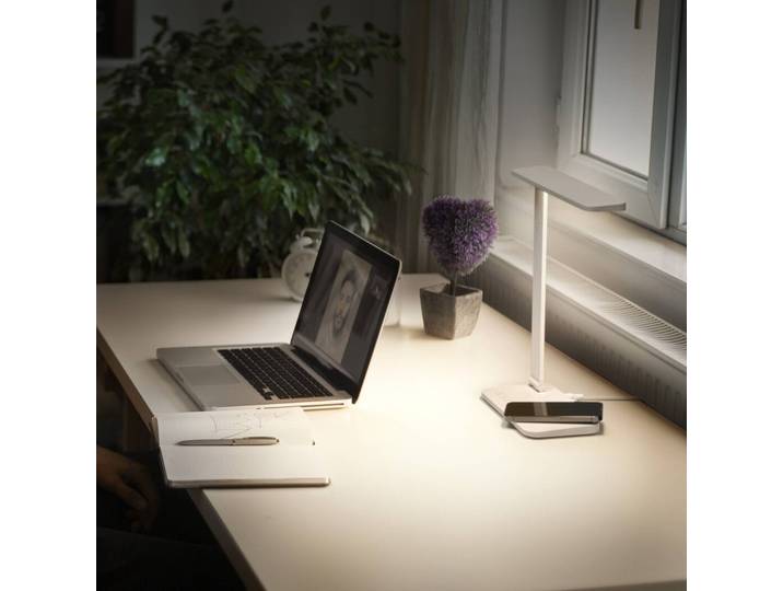 OSRAM LED Tischleuchtelampe Office Line Desk Banker, dimmbar, weiß / opal, für Arbeitszimmer / Büro, Aluminium