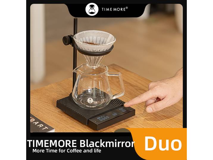 TIMEMORE Blackmirror Duo café balances numériques pesant chronométrage mesure du débit avec support détachable Mini café
