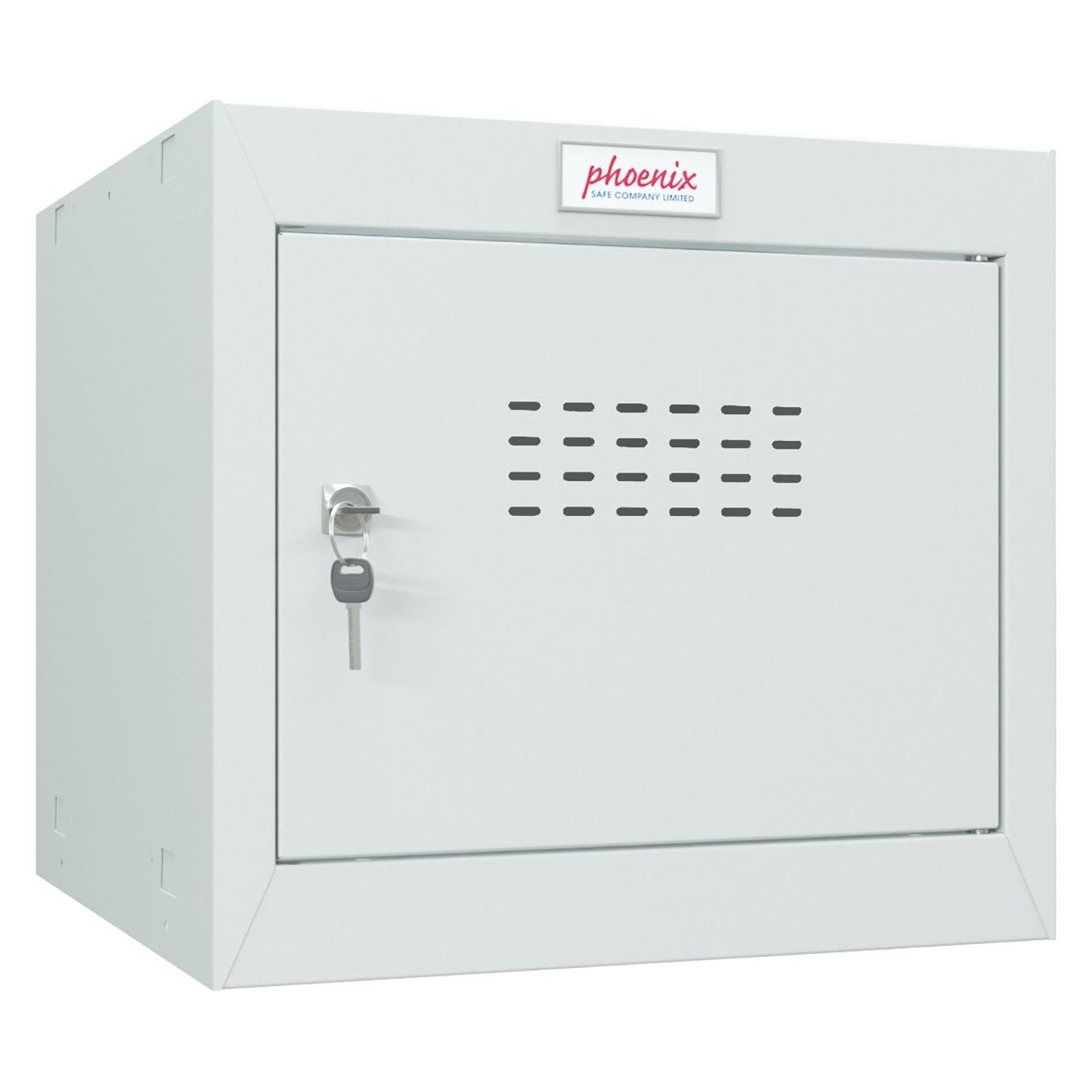 Phoenix Safe Würfelspind 44l klein Türschloss grau (44 l) (CL0344GGK)
