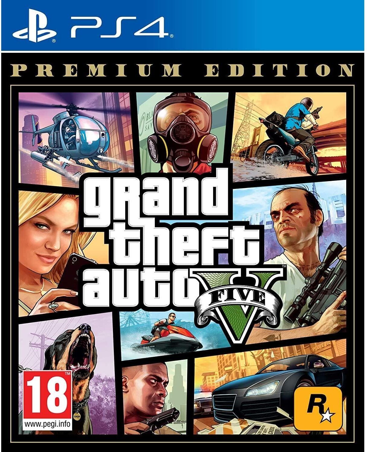PlayStation Grand Theft Auto V: Premium Edition - PS4 Game, New