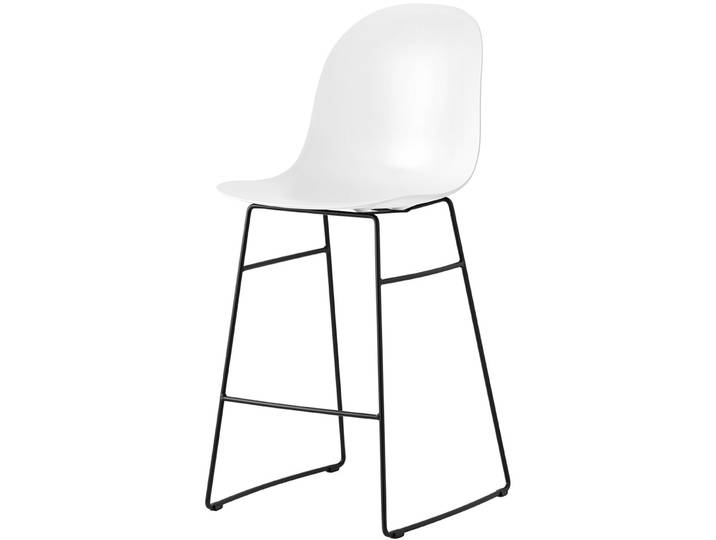 CONNUBIA Barhocker Academy weiss/schwarz Metall/Polypropylen H 104 cm