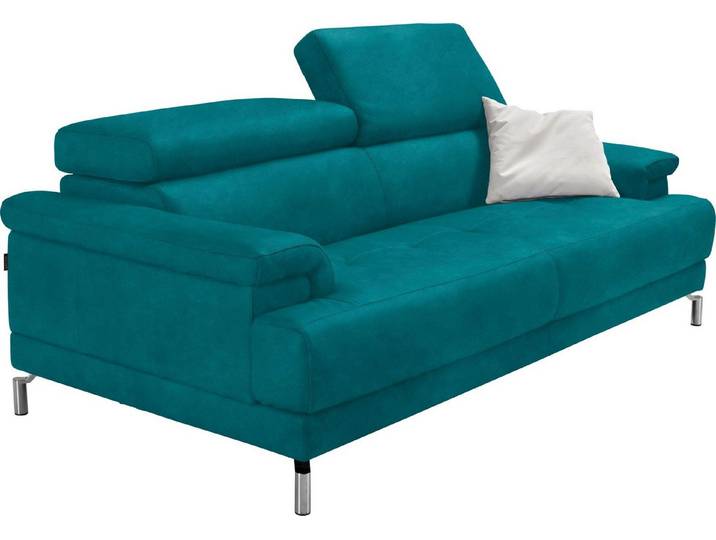 Egoitaliano 2,5-Sitzer Soul, Design und Sitzkomfort auf hohem Niveau, tolle Details, inkl. Kopfteilverstellung für noch mehr Komfort, Designfuß