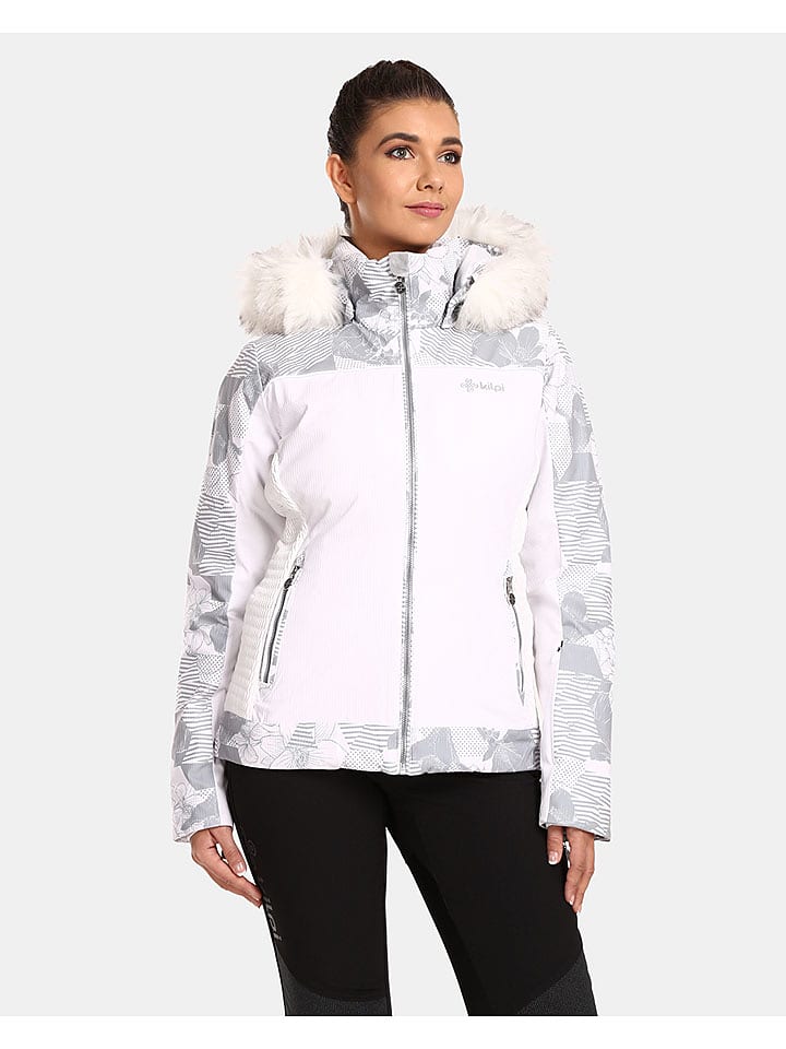 Kilpi Ski-/ Snowboardjacke "Lena" in Rosa/ Grau/ Weiß - 38