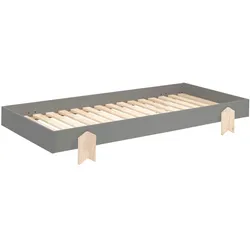 STAPELBETT Karlene 204x28x94 aus MDF in Grau