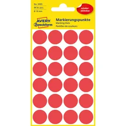 AVERY Zweckform Klebepunkte Ø 18,0 mm rot