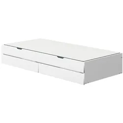 Flexa Ausziehbett Nor 90 x 190 cm Lack Weiß